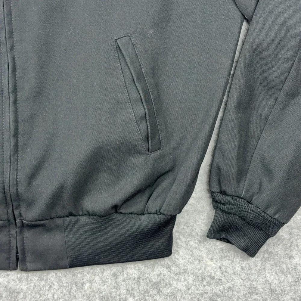 VTG Military Bomber Jacket Mens 46 Long Black Neptune Garment Co Wool Blend USA